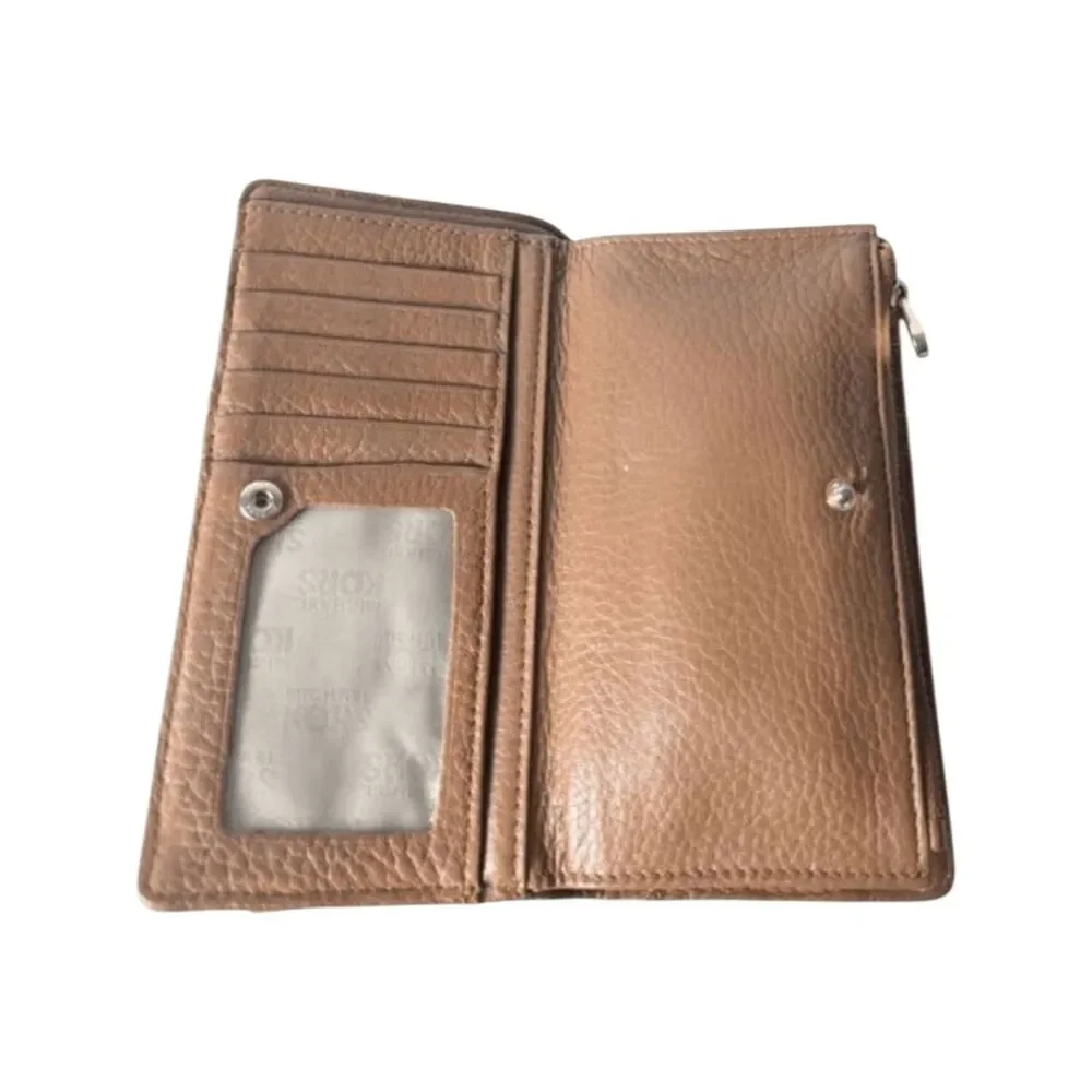 MICHAEL KORS Saratoga Camel Leather Wallet